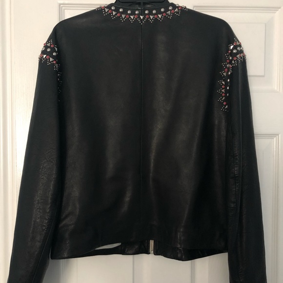 💯Isabel Marant Buddy Embellished Leather Jacket - Picture 5 of 7